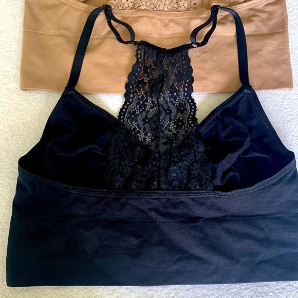 NWOT 2 YUMMIE ULTRA LIGHT LACE BACK UNLINED BRALETTE SEAMLESS size s/m - Picture 8 of 8
